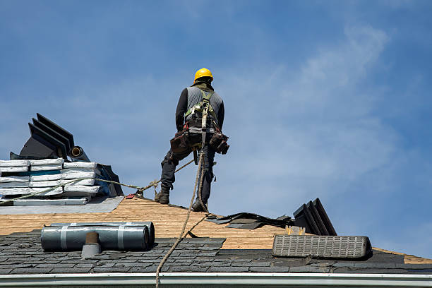 Professional Flat Roof Repair technician working in Woodbury, NY